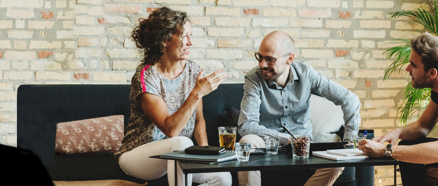 Susanne och Henning på Bluebell kontoret